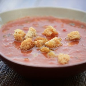 Gazpacho suppe