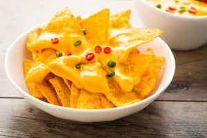 Mexicanske chips med ost